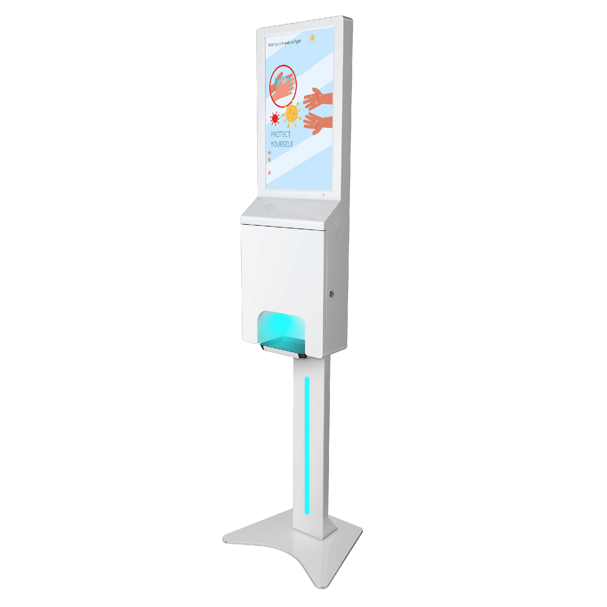 21.5-in touch screen Hand Sanitizing Dispenser